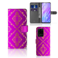 Wallet Case Samsung Galaxy S20 Ultra Barok Roze - thumbnail