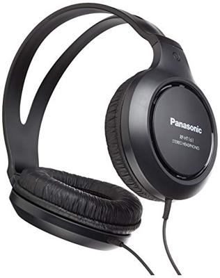 Panasonic RP-HT161E-K HiFi-hoofdtelefoon - 2m lange kabel, 10-27.000Hz, 30mm converter, zwart