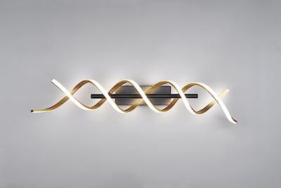 Trio Design plafondlampSequence zwart met goud - 641810208