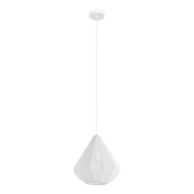 EGLO Dolwen Hanglamp - E27 - Ø 33,5 cm - Wit - Textiel