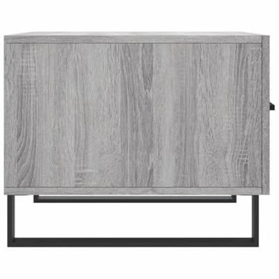 Salontafels 2 st 50x50x40 cm bewerkt hout grijs sonoma eiken