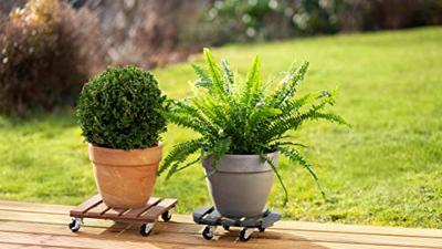 Metafranc WU0825110 Transportroller Houtcomposiet (WPC) Laadvermogen (max.): 60 kg 300 mm x 300 m x 73 mm Aantal rollers 4