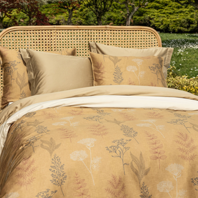 Dommelin Dommelin kussensloop Erbe Satijn 400TC Brons-Camel 60x70