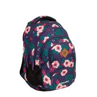 New Rebels ® BTS 4 schooltas met laptopvak flower print - thumbnail