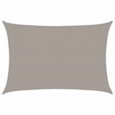 VidaXL Zonnezeil 160 g/m² rechthoekig 3x4,5 m hdpe lichtgrijs VidaXL Zonnezeil 160 g/m² rechthoekig 3x4,5 m hdpe lichtgrijs