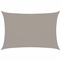 VidaXL Zonnezeil 160 g/m² rechthoekig 3x4,5 m hdpe lichtgrijs - thumbnail