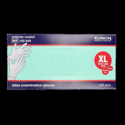 Onderzoekshandschoen prot latex maat XL poedervrij 100 Stuks Onderzoekshandschoen prot latex maat XL poedervrij 100 Stuks