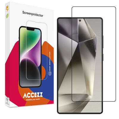 Accezz Gehard Glas Full Cover voor Samsung Galaxy S25 Ultra Smartphone screenprotector Transparant Accezz Gehard Glas Full Cover voor Samsung Galaxy S25 Ultra Smartphone screenprotector Transparant