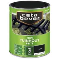 Cetabever Tuinhout Beits Dekkend Zijdeglans - Zwart - thumbnail