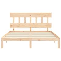 Bedframe zonder matras massief grenenhout 160x200 cm - thumbnail