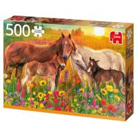 Jumbo PC Horses in the Meadow legpuzzel 500 stukjes - thumbnail