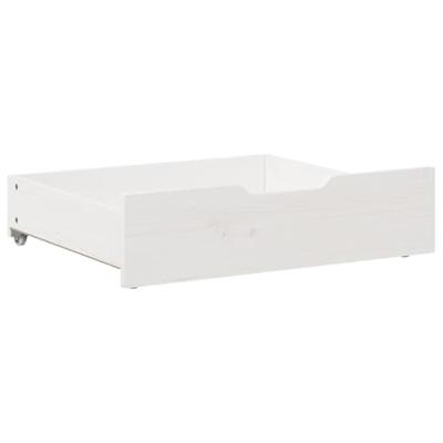 Bedlades 2 st 65x55x16 cm massief grenenhout wit Bedlades 2 st 65x55x16 cm massief grenenhout wit
