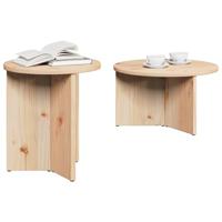 Koffietafel Set 2 pcs Naturel 49 x 49 x 28 cm - thumbnail