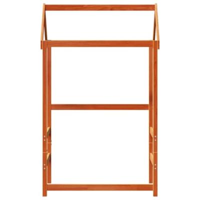 Kinderbedhuisje 118x70x176,5 cm massief grenenhout wasbruin