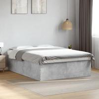 Bedframe bewerkt hout betongrijs 150x200 cm - thumbnail