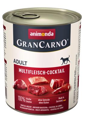 animonda GranCarno multi meat cocktail Rundvlees, Kip, Wild, Hart, Turkije Volwassen 800 g