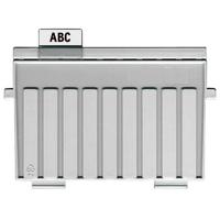 Scheidingsplaat kaartenbak han a5 dwars lichtgrijs | 5 stuks - thumbnail