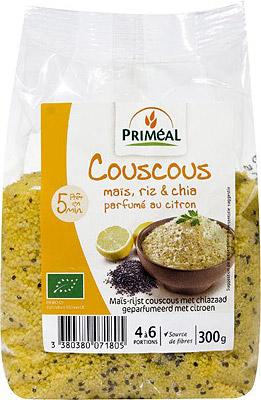 Primeal Couscous mais rijst en chia citroen bio 300 Gram