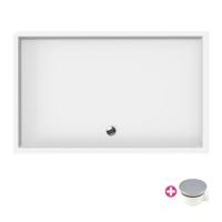 Xenz Mariana douchebak - 160x100x7 - Acryl - wit 6961-01 - thumbnail