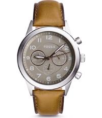 Horlogeband Fossil BQ2128 Leder Beige 22mm Horlogeband Fossil BQ2128 Leder Beige 22mm