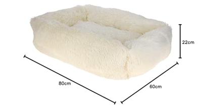 Mand - KERBL - Fluffy - 80 x 60 cm - Crème