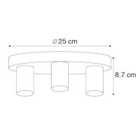 QAZQA Smart plafondlamp goud rond incl. 3 Wifi G95 - Facil - thumbnail