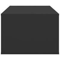 Salontafel 100x50,5x35 cm bewerkt hout zwart - thumbnail