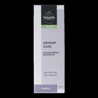 Hennepzaad koudgeperst basisolie bio glazen fles 100 Milliliter - thumbnail