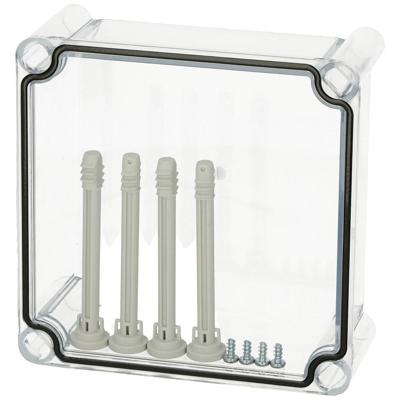 Fibox Cover, PC Transparent 3720147 Universele behuizing 190 x 190 x 30 Polycarbonaat Grijs-wit (RAL 7035) 1 stuk(s)