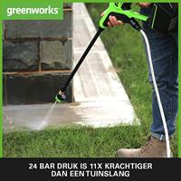 24V Drukreiniger GREENWORKS G24PWK4 - Lader + 4Ah batterij - 5105307UB - thumbnail