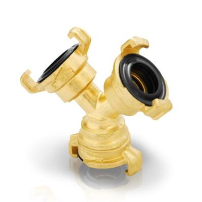 Geka messing klauw-koppeling 3-weg stuk compleet Geka