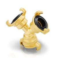 Geka messing klauw-koppeling 3-weg stuk compleet Geka - thumbnail