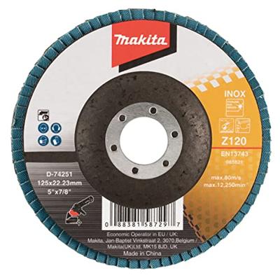 Makita Accessoires Lamellenschuurschijf 125mm Z120 - D-74251 Makita Accessoires Lamellenschuurschijf 125mm Z120 - D-74251