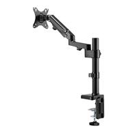 Neomounts ds70-750bl1 desk pole mount, clamp/grommet, 17 - 27 inch - thumbnail