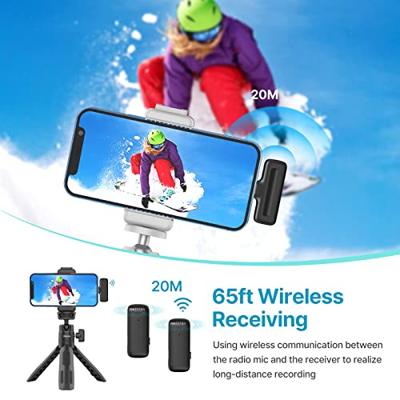 Ulanzi J12 Draadloze smartphone microfoon Lightning - thumbnail