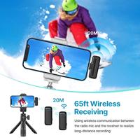 Ulanzi J12-L Draadloze microfoonset met twee zenders voor Lightning - thumbnail