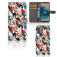 Nokia G22 | Telefoonhoesje | Met pasjeshouder | Birds - thumbnail