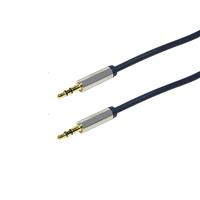 LogiLink CA10050 Jackplug Audio Aansluitkabel 0.50 m Zwart (mat) - thumbnail