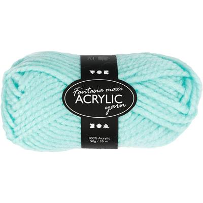 Creativ Company Fantasia acrylgaren, l: 35 m, maxi, mint groen, 50 gr/ 1 bol