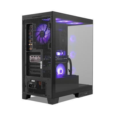 ATX Semi-toren BehuizingNox-Xtreme NXHUMMERGLOCKBK Zwart - thumbnail