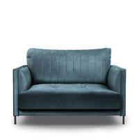 Rivièra Maison Loveseat 'Bal Harbour' Velvet, kleur Petrol - thumbnail