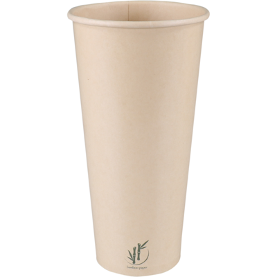 Depa | Milkshakebeker | Bamboepapier + PE | 500ml | 22oz | 170mm | lichtbruin | 1000 stuks