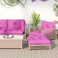 VidaXL Palletkussens 2 st oxford stof roze - thumbnail
