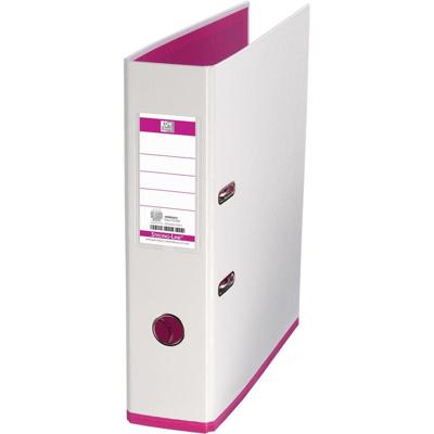 OXFORD MyColour ordner, formaat A4, uit karton, rug van 8 cm, wit-roze OXFORD MyColour ordner, formaat A4, uit karton, rug van 8 cm, wit-roze