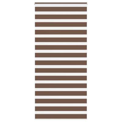 VidaXL Zebra rolgordijn 105x200 cm stofbreedte 100,9cm polyester bruin VidaXL Zebra rolgordijn 105x200 cm stofbreedte 100,9cm polyester bruin