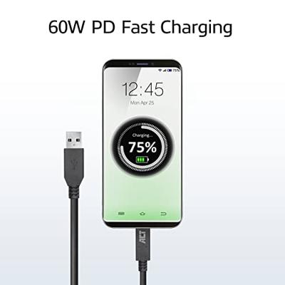 ACT usb 3.2 gen1 aansluitkabel a male - c male 1 m ACT usb 3.2 gen1 aansluitkabel a male - c male 1 m