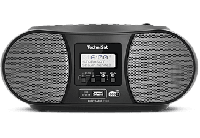 TechniSat DIGITRADIO 1990 Radio/CD-speler DAB+, VHF (FM) AUX, Bluetooth, CD, USB Acculaadfunctie, Wekfunctie Zwart - thumbnail