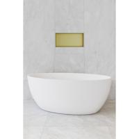 Hotbath &More Inbouwnis - 30 x 60 x 10 cm - Geborsteld Messing PVD - thumbnail