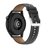 Garmin Forerunner 970 / 570 (47mm) / 255 - Luxe leren bandje - Zwart - thumbnail