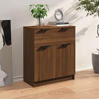 Dressoir 60x30x70 cm bewerkt hout bruineikenkleurig - thumbnail